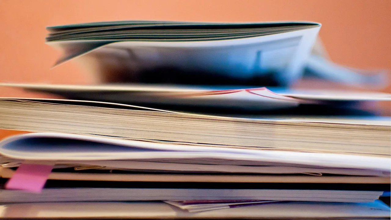 paper, letter, office, heap, work off, work, postit, tasks, bills, notes, pile of paper, desk, training. Sorting a year of credit monitoring alerts into four piles
